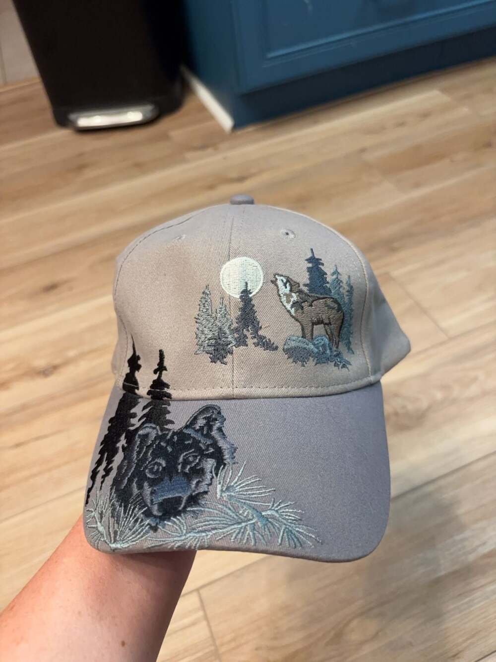 Vintage Ace USA Polar USA Wolf Embroidered Baseball Cap Hat